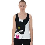 Bunny Girl Mask Velvet Tank Top