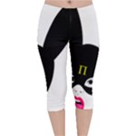 Bunny Girl Mask Velvet Capri Leggings 