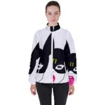 Bunny Girl Mask Women s High Neck Windbreaker