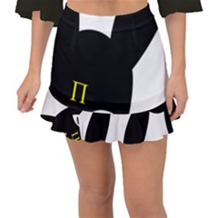 Fishtail Mini Chiffon Skirt 