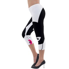 Lightweight Velour Capri Leggings  