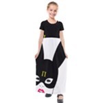 Bunny Girl Mask Kids  Short Sleeve Maxi Dress