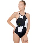 Bunny Girl Mask High Neck One Piece Swimsuit