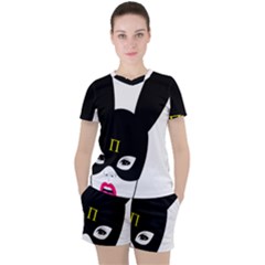 Women s Mesh T-Shirt and Shorts Set 