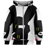 Bunny Girl Mask Kids  Zipper Hoodie Without Drawstring
