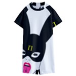 Bunny Girl Mask Kids  Boyleg Half Suit Swimwear