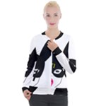 Bunny Girl Mask Casual Zip Up Jacket