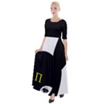 Bunny Girl Mask Half Sleeves Maxi Dress