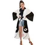 Bunny Girl Mask Maxi Kimono