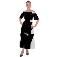 Shoulder Straps Boho Maxi Dress  