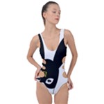 Bunny Girl Mask Side Cut Out Swimsuit