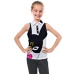 Bunny Girl Mask Kids  Sleeveless Polo Tee