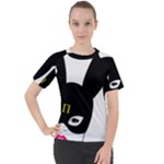 Bunny Girl Mask Women s Sport Raglan Tee