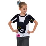 Bunny Girl Mask Kids  Mesh Piece Tee