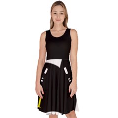 Knee Length Skater Dress With Pockets 