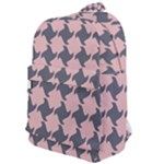 Retro Pink And Grey Pattern Classic Backpack