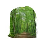 In the forest the fullness of spring, green, Drawstring Pouch (XL)