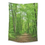 In the forest the fullness of spring, green, Medium Tapestry