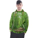 In the forest the fullness of spring, green, Men s Pullover Hoodie