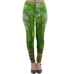 In the forest the fullness of spring, green, Lightweight Velour Leggings