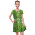 In the forest the fullness of spring, green, Kids  Cross Web Dress