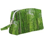 In the forest the fullness of spring, green, Wristlet Pouch Bag (Large)