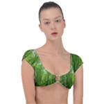In the forest the fullness of spring, green, Cap Sleeve Ring Bikini Top