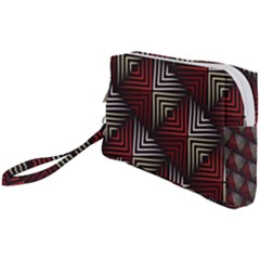 Abstract Zigzag Motif Wristlet Pouch Bag (Small) from ArtsNow.com