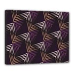 Zigzag Motif Design Canvas 20  x 16  (Stretched)