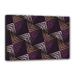 Zigzag Motif Design Canvas 18  x 12  (Stretched)