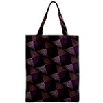 Zigzag Motif Design Zipper Classic Tote Bag