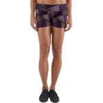 Zigzag Motif Design Yoga Shorts