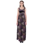 Zigzag Motif Design Empire Waist Maxi Dress