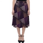 Zigzag Motif Design Classic Midi Skirt