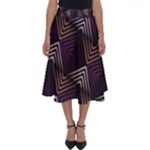 Zigzag Motif Design Perfect Length Midi Skirt