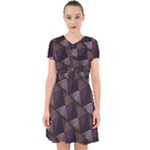 Zigzag Motif Design Adorable in Chiffon Dress