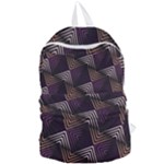 Zigzag Motif Design Foldable Lightweight Backpack