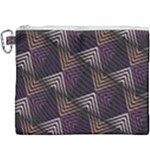 Zigzag Motif Design Canvas Cosmetic Bag (XXXL)
