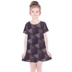 Zigzag Motif Design Kids  Simple Cotton Dress