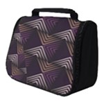 Zigzag Motif Design Full Print Travel Pouch (Small)