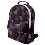 Zigzag Motif Design Flap Pocket Backpack (Small)