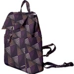 Zigzag Motif Design Buckle Everyday Backpack