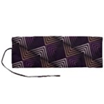 Zigzag Motif Design Roll Up Canvas Pencil Holder (M)