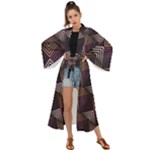 Zigzag Motif Design Maxi Kimono