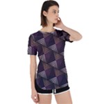 Zigzag Motif Design Perpetual Short Sleeve T-Shirt