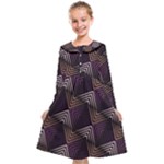 Zigzag Motif Design Kids  Midi Sailor Dress