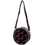 Zigzag Motif Design Crossbody Circle Bag