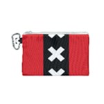 Vertical Amsterdam Flag Canvas Cosmetic Bag (Small)