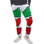 Heart Flag Map of Iran  Men s Jogger Sweatpants