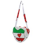 Heart Flag Map of Iran  Heart Shoulder Bag